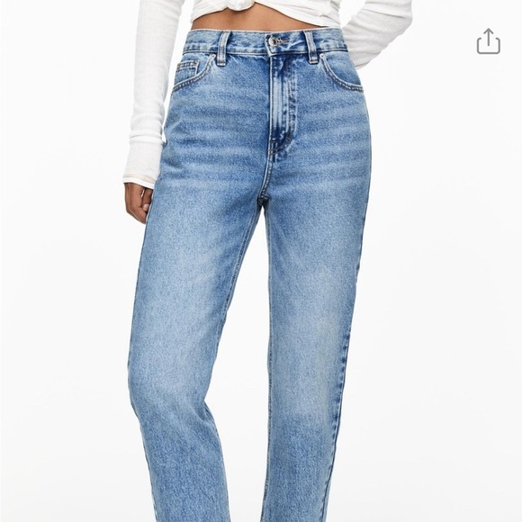 PULL & BEAR/👖High-waisted mom jeans/ Blue/ Size US 31 - Picture 1 of 13